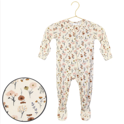 Rachel Zipper Footies - SZ: Newborn