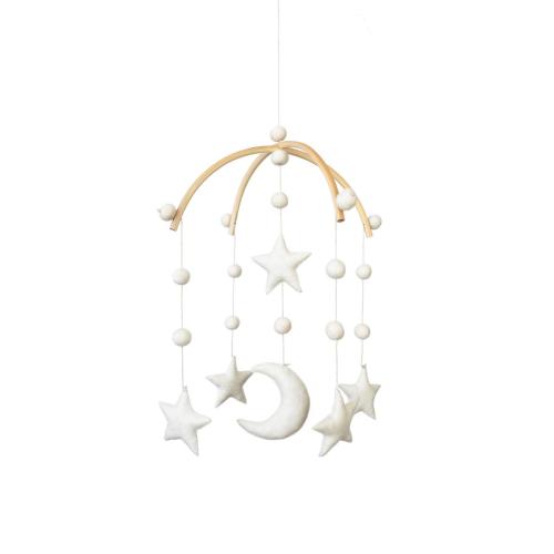 Star- Star mobile - Star - Moon , Star and moon - space nursery -Scandinavian-nursery decor- baby mobile