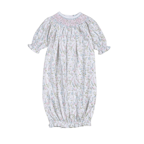 VIV-519 Vivian Floral Hand Smk Bishop Gown