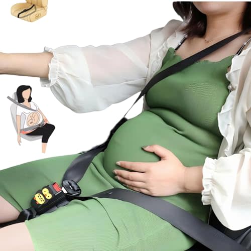 Cushion Bump Strap- Seat Adjuster for Mother-Prevent The Abdomen from Stress Cushion Pad Cover for Adults The Abdomen from Stress Universal Fit for Travel Cute and Smart Owl