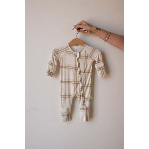 Bamboo Zip Pajamas | Ellis Plaid