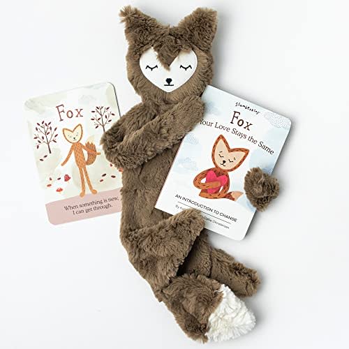 Slumberkins Fox Snuggler: Change Support Plush with Affirmation Card & Storybook for Babies & Toddlers
