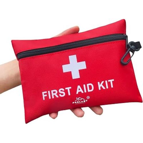 152 Piece Small First Aid Kit, Travel Size First Aid Kit TSA Approved, Mini Forst aid kit for Home, Car, Travel, Camping, Truck, Sports, Office, Hiking Med Kit for Backpack