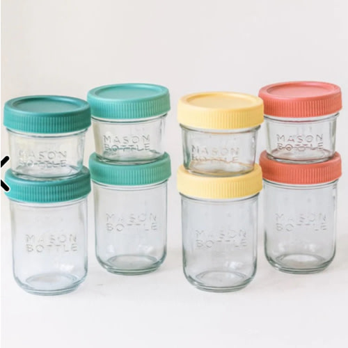 Breastmilk Storage Jar Set – Mason Bottle
