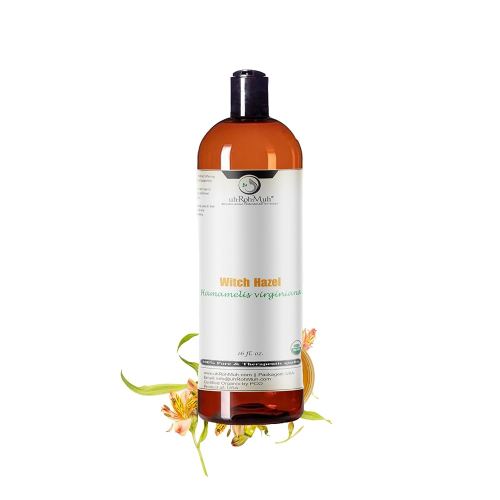 Organic Witch Hazel – 100% Pure Natural USP Astringent with 14% Alcohol | Hamamelis Virginiana Extract for Face, Skin, Hair & Wellness | Bulk & Gallon Options | 16 fl oz