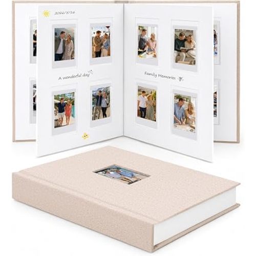 Veicevol Álbum de fotos de 128 bolsillos para Instax Mini y Polaroid de 2 x