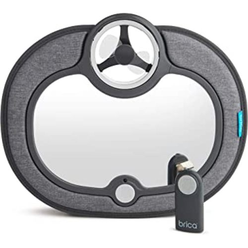 Munchkin® Brica® Breeze Baby in-Sight® Fan Car Mirror, Grey
