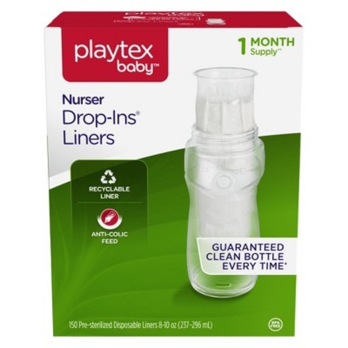 Playtex Nurser Drop-Ins 8oz Bottle Liner - 150ct