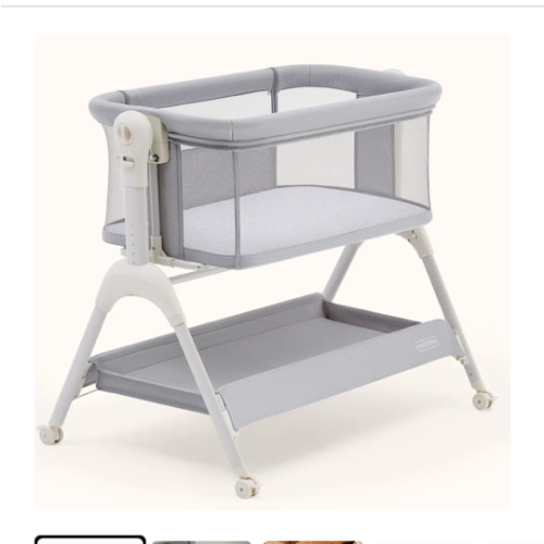 HARPPA Cuddly Sway | 3-in-1 Rocking Baby Bassinet & Bedside Sleeper with Anti-Reflux Mattress for Newborns | Attaches to Bed, Adjustable Height, Tool-Free Setup, Portable Wheels, CPSC Certified, Gentle Rocking Motion | Ideal for Infants, Safe Co-Sleeping
