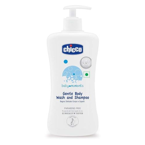 Chicco Baby Moments Gentle Body Wash and Shampoo (500ml)