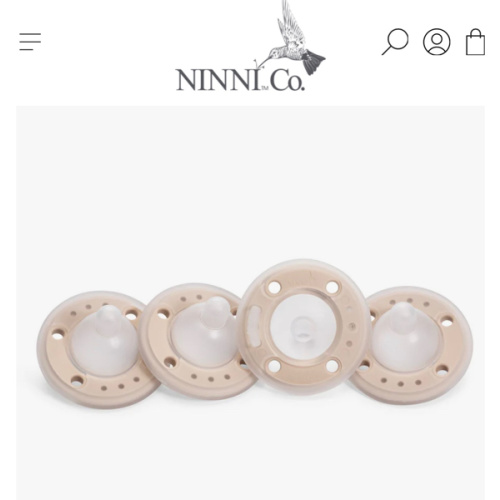 Ninni Pacifier Oatmeal 4 Pack