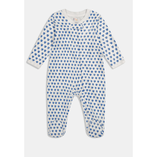 Infant Hearts Zipper Footie