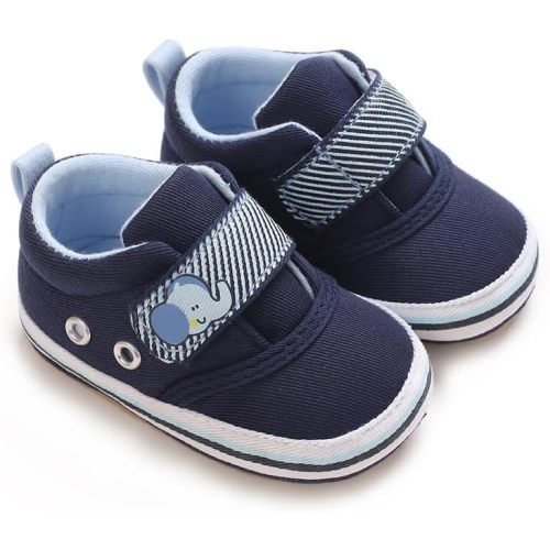 PATPAT Baby Walking Shoes Hook and Loop Sneakers Easy Slip On Shoes Baby Boy Girl Footwear