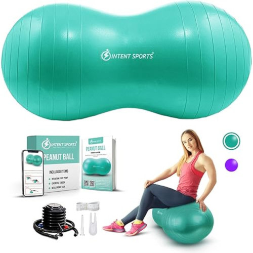Intent Sports Peanut Ball for Exercise, Labor & Birthing