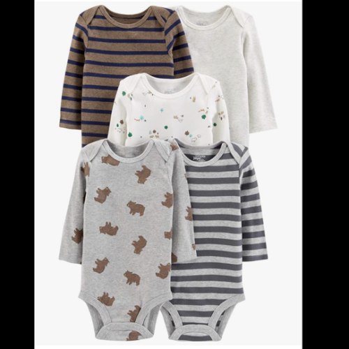 Simple Joys by Carter's Unisex Babies' Long-Sleeve Bodysuit