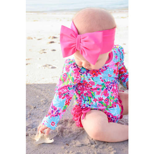 Swim Bow | Fuchsia Petals