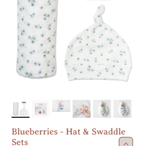 Blueberry Hat & Swaddle Sets