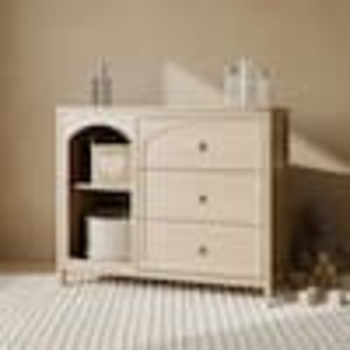 Graco Olivia Driftwood 3 Drawer 40 in. Wide Combo Dresser 03713-817