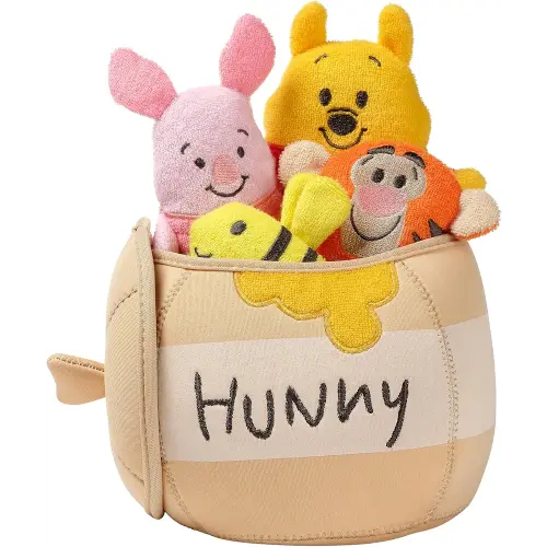Lambs & Ivy Disney Baby Winnie The Pooh Honey Pot Terry/Neoprene Bath Toy Set