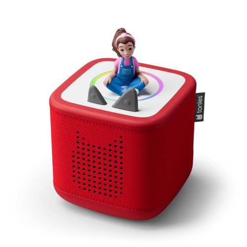 tonies Toniebox 2 Audio Player Bundle for Kids 1+ with Ms. Rachel - Sunset Red