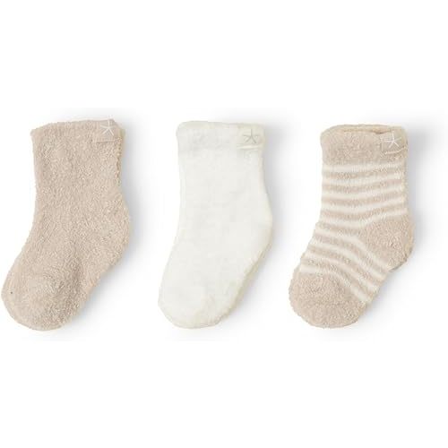 Barefoot Dreams Unisex Baby CozyChic Lite Infant Socks 3 Pack