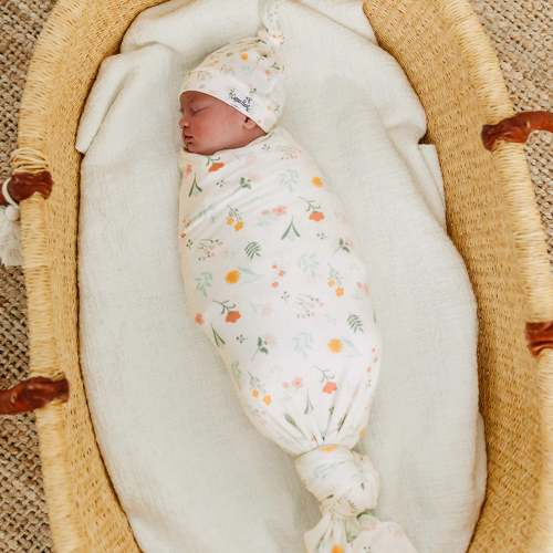 Knit Swaddle Blanket - Mabel