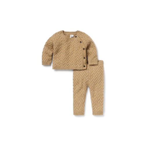 Baby Herringbone Knit Matching Set, 0-3M
- Only a few left
