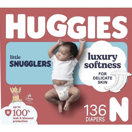Huggies Diapers 
Newborn (up to 10lbs)
