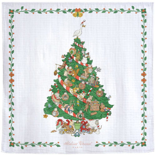 Organic Swaddle Blanket Christmas Morning