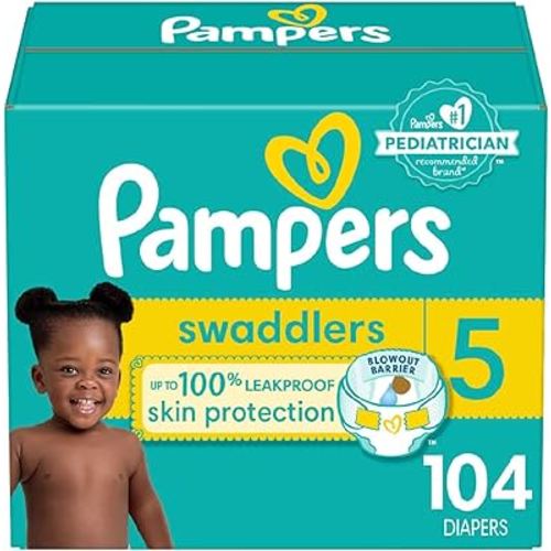 Amazon.com: Pampers Baby Diapers - Swaddlers - Size 2, 148 Count, Ultra Absorbent Disposable Infant Diaper