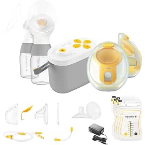 Medela NEW Pump In Style Pro+ Pump Your Way Breast Pump Bundle, Wearable and Traditional Pumping, Clinically Proven Hospital-efficiency, Double Electric Pump