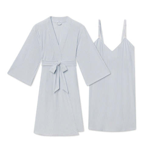 LAKE | Women | DreamModal® Pajamas | Fog Maternity Kimono Nightgown Set