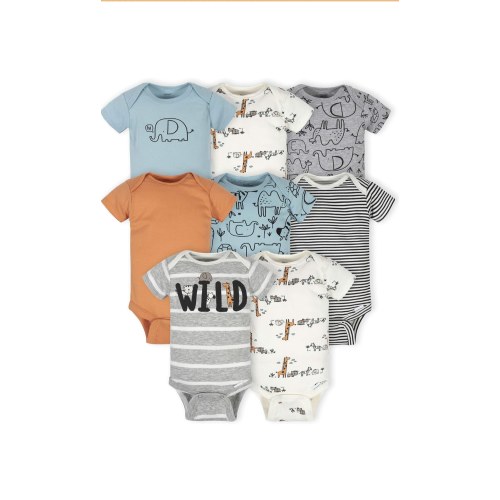 Amazon.com: Gerber Baby Boys 8-Pack Short Sleeve Onesies Bodysuits