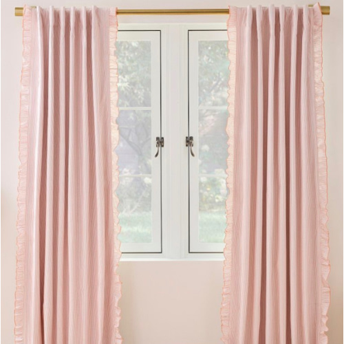 Pinstripe Ruffle Curtain