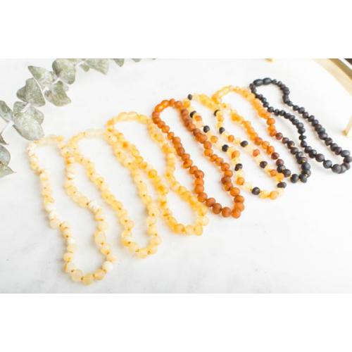 Children's Baltic Amber Teething & Pain Necklace - Multiple Colors Ava - MacRae Naturals
