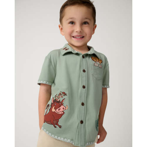 Disney Jungle Trio Button Down Shirt | Little Sleepies