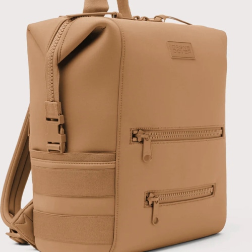 Indi Diaper Backpack in camel, large