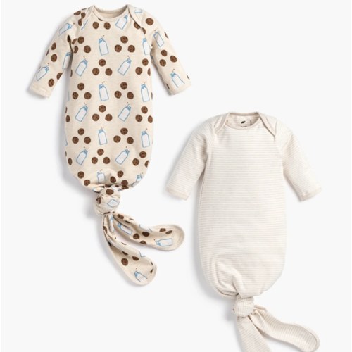 2-Pack Knot It Gowns - Organic Baby Clothes - Monica + Andy