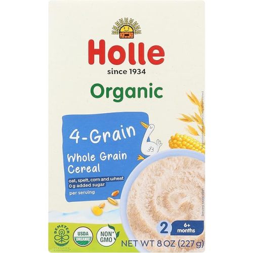 Holle, Cereal Wholegrain Four Grain Organic, 8 Ounce