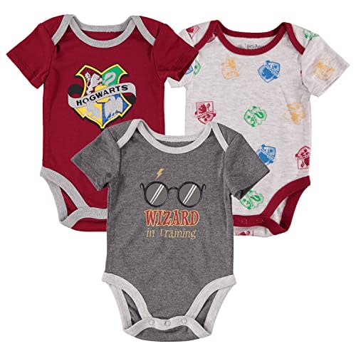 Harry Potter Baby Boys’ Short Sleeve Bodysuit Multipack Gift For Baby Girl or Boy Baby Clothes