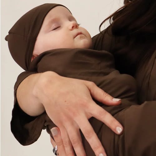 Baby Swaddle Set: Mocha