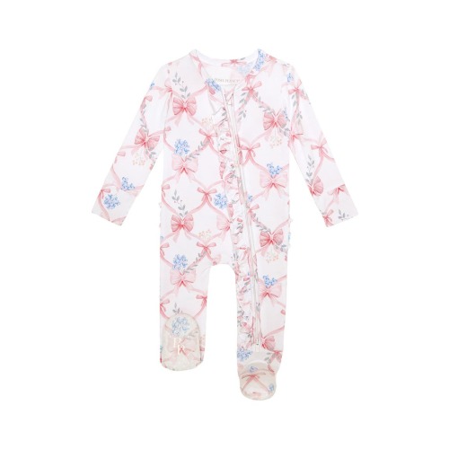 Ruffled Zipped Footie