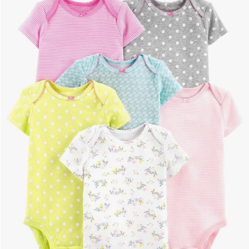 Simple Joys by Carter's Baby-Girls 6-Pack Short-Sleeve Bodysuit