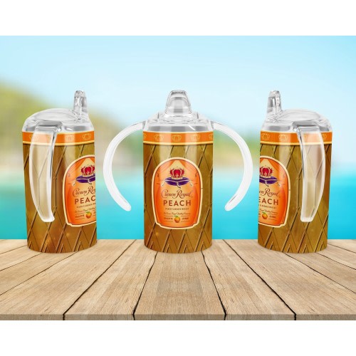 Crown Royal Peach Baby Bottle Sippy Tumbler