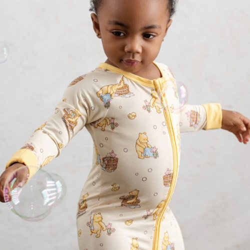 Bubble Bear Zip Romper – Dreamy Bamboo