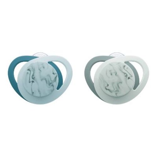 Nuk For Nature Sustainable Next Gen Classic Pacifier 0-6m - Marbled Green - 2ct