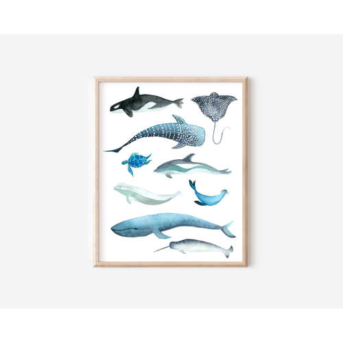 Underwater Creatures Art Print – Botanical State of Mind