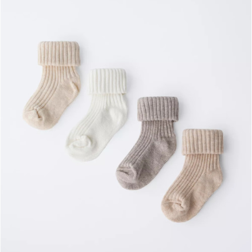 FOUR-PACK OF COLORFUL SOCKS - Light beige | ZARA United States