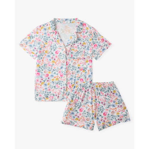 Tiny Blooms Women's Short Sleeve & Shorts Pajama Set – Little Sleepies