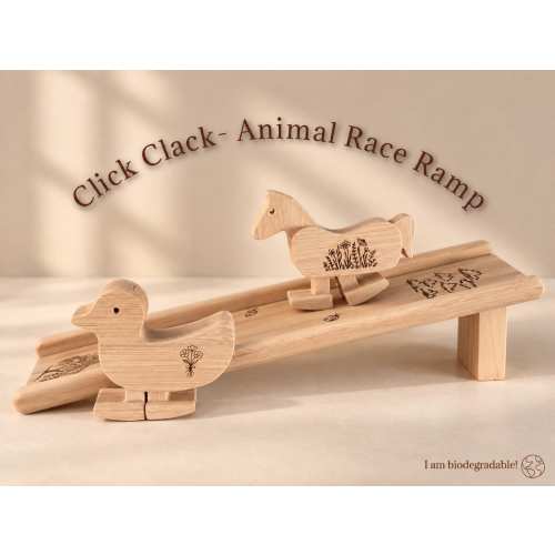 Animal Walking Toy, Montessori Toys, STEM Toy, Self Propelled Ramp Race Set, Eco-Movement Toy, Click a Clack Toy, Walking Toys for Children